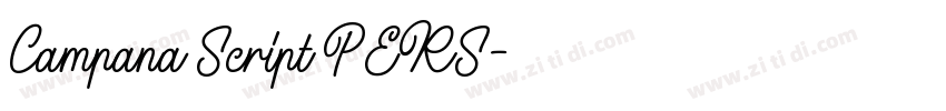 Campana Script PERS字体转换